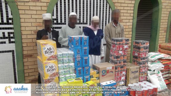  - Food consignment to Jumma Musjid & Educational Institute