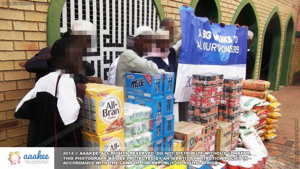  - Food consignment to Jumma Musjid & Educational Institute