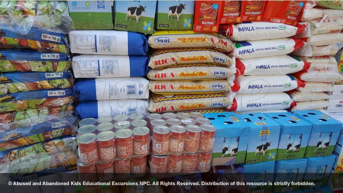  - Food and groceries consigned to Reamogetswe Resource Centre