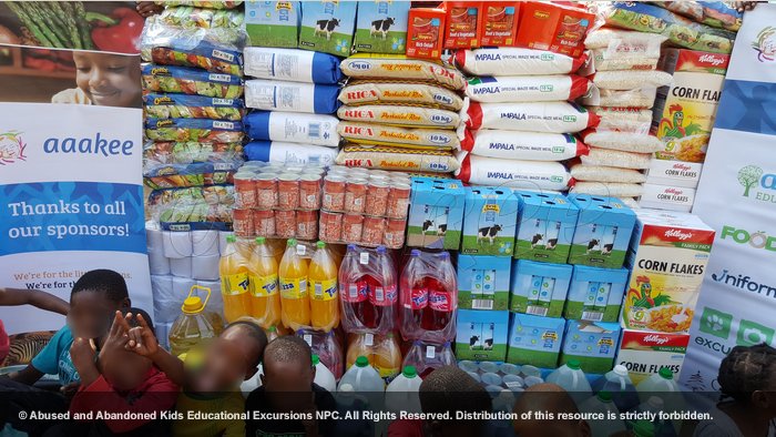  - Food and groceries consigned to Reamogetswe Resource Centre