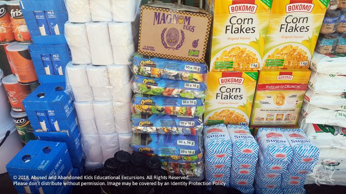  - Food and groceries consigned to Lerato Child & Youth Care Centre